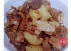 栗子土豆烧排骨的做法图解6