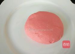 红花馒头的做法图解3