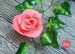 红花馒头的做法图解14