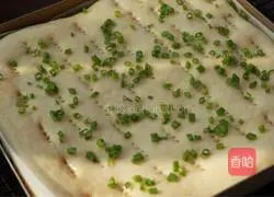 Illustration of how to make scallion-flavored pork floss rolls 11