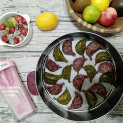双色饺子（紫薯荞麦猪肉和全麦紫薯牛肉）的做法[图]