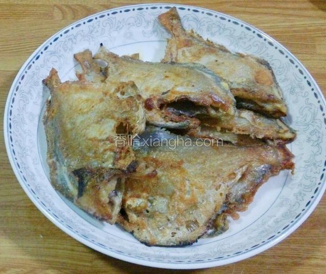 两面都金黄色铲出。