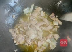 蒜台炒肉的做法图解3