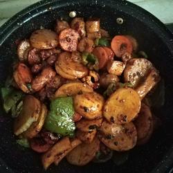 干锅土豆片（毛豆）的做法[图]