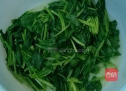 素炒菠菜的做法图解2