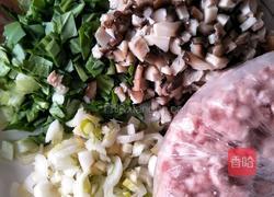 油菜香菇肉末小炒（2岁以上宝宝营养菜）的做法图解1