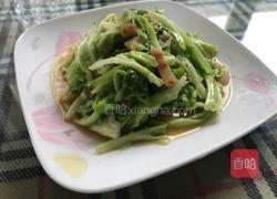 腊肉卷心菜的做法图解3