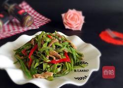 猪耳朵豆角丝炒肉的做法图解11