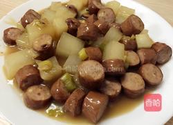 白萝卜焖热狗的做法图解6