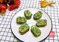 菠菜厚蛋烧的做法图解13