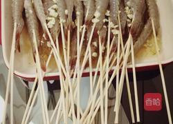 啤酒奶油串串虾的做法图解2