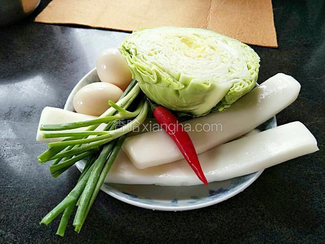 准备好所有食材