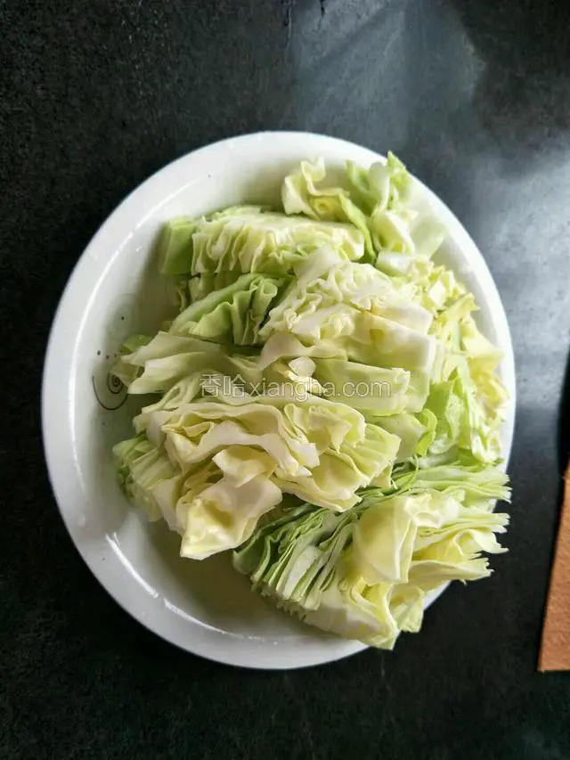 高丽菜切小块