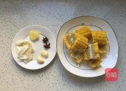 排骨炖豆角玉米的做法图解2