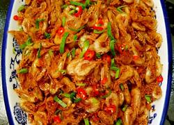 鲁菜大师蒋家菜香酥麻辣海小白绒虾