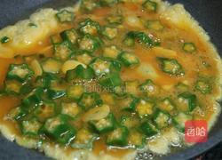 秋葵秒鸡蛋的做法图解8