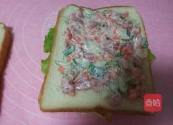 培根杂蔬三明治的做法图解8