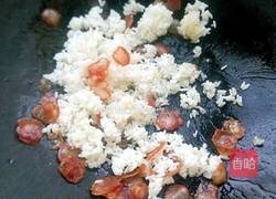 腊肠鸡蛋炒饭的做法图解7