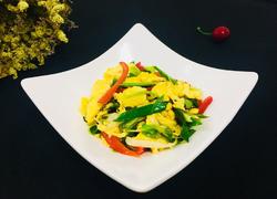 青蒜彩椒炒鸡蛋