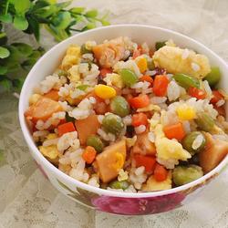 五颜六色炒饭的做法[图]