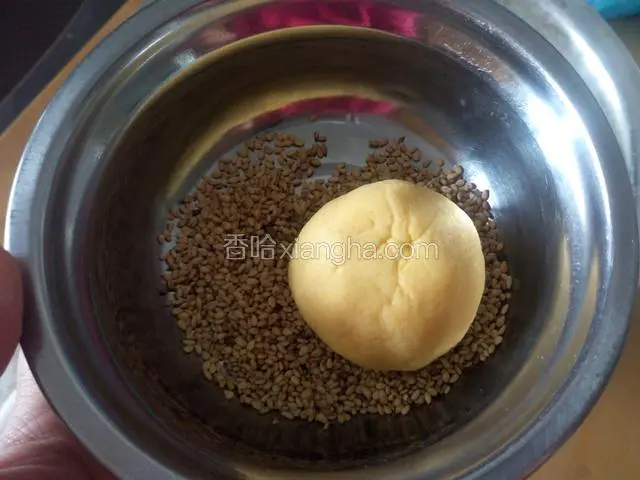 表面沾芝麻