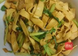 猪肉炒豆腐皮的做法图解6