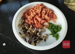 香菇火腿蒸鸡蛋的做法图解3
