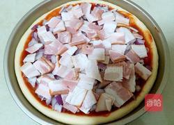 自制培根大虾披萨的做法图解21