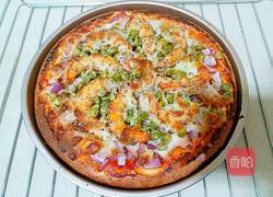 自制培根大虾披萨的做法图解26
