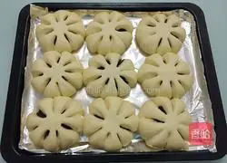 Illustration of making bean paste fancy bread 17