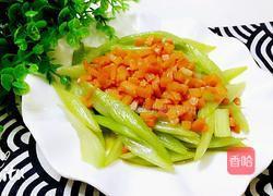 西芹炒胡萝卜的做法图解4