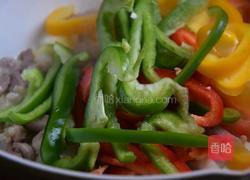 彩椒炒肉的做法图解4
