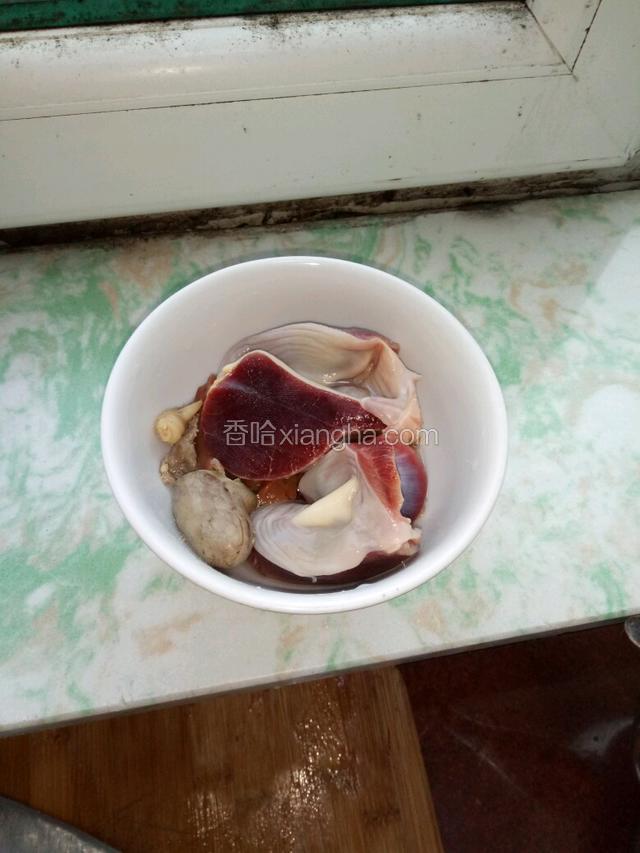 内脏单放，不炒，一炒就碎了