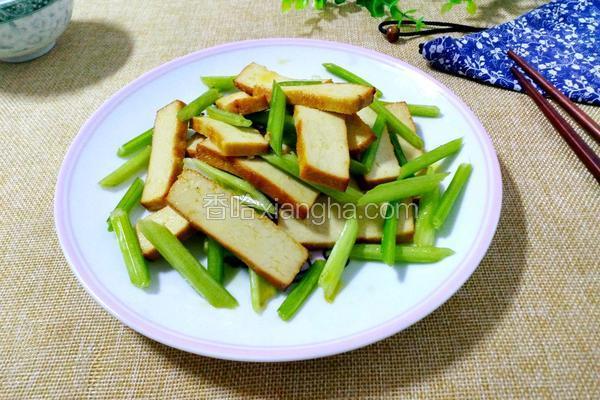 香芹炒豆干