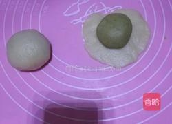 抹茶蛋黄酥的做法图解2