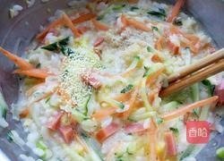 宝宝什锦米煎饼的做法图解4