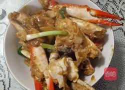 葱姜梭子蟹的做法图解8
