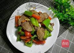 双椒牛肉的做法图解1