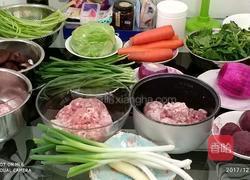 果蔬汁色彩水饺的做法图解1