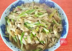 干豆腐炒蒜苗的做法图解7