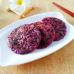 豆沙紫薯糯米饼的做法[图]