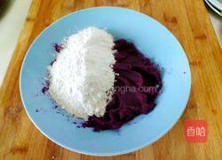 豆沙紫薯糯米饼的做法图解6