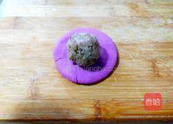 豆沙紫薯糯米饼的做法图解10