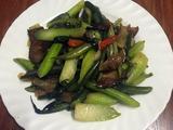 腊肉炒红菜心的做法[图]