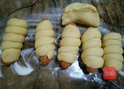 南瓜热狗卷的做法图解14