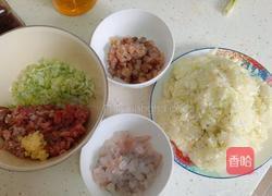 白菜猪肉虾仁饺和白菜猪肉海参饺的做法图解1