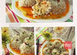 南瓜蒸糯米肉的做法图解1