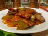莴笋酒香牛肉