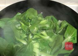 青菜炒蘑菇的做法图解5
