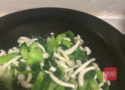 青菜炒蘑菇的做法图解7